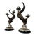 Pair of 1960s Faux Ram Horn Candlesticks in the Manner of J. Anthony Redmile For Sale