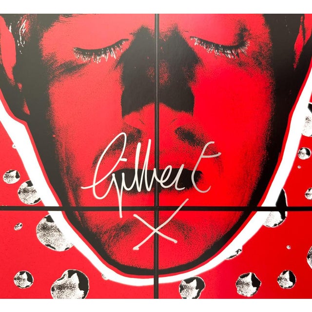 Contemporary Gilbert & George, Original Hand-Signed Blood Heads Poster, 2023, Print For Sale - Image 3 of 10