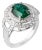 3.36 Carats Natural Zambian Emerald Ring with 1.01 Carats Diamonds and 14k Gold For Sale