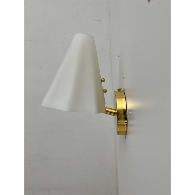 Mid-Century Modern Vintage Double Glass Wall Lights, Italy, 1980s, Set of 2 For Sale - Image 3 of 10