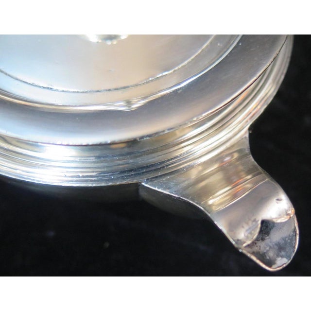 Metal Vintage Silver-Plate Tea Pot For Sale - Image 7 of 8