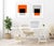 "The Interaction of Gray, Black and Orange" by Liz Roache (Orange, Black, Gray) This Modern, Mid Century, Contemporary...