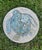 Blue and tan and green speckled Sea Turtle Mosaic garden stepping stone. Good condition.