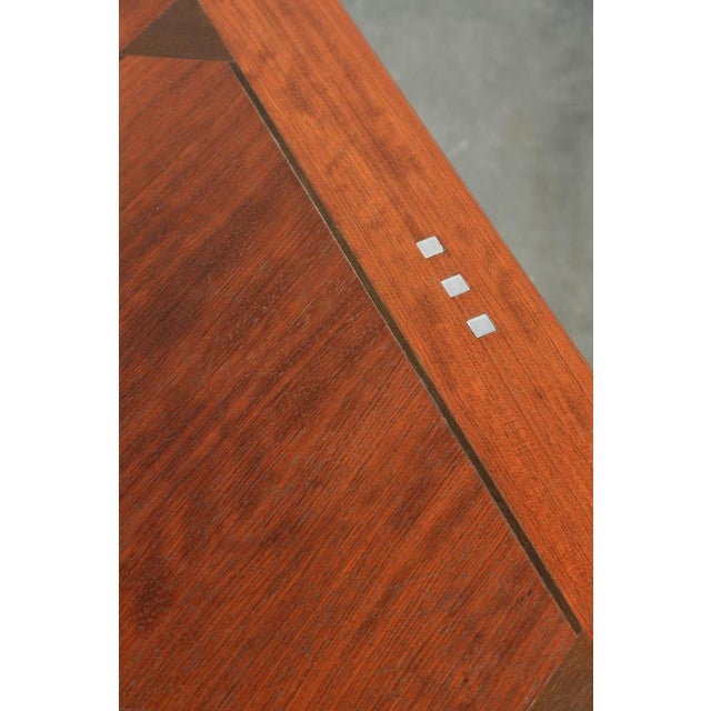 Vintage Art Deco Coffee Table in Triangular Shape from Schuitema For Sale - Image 6 of 10