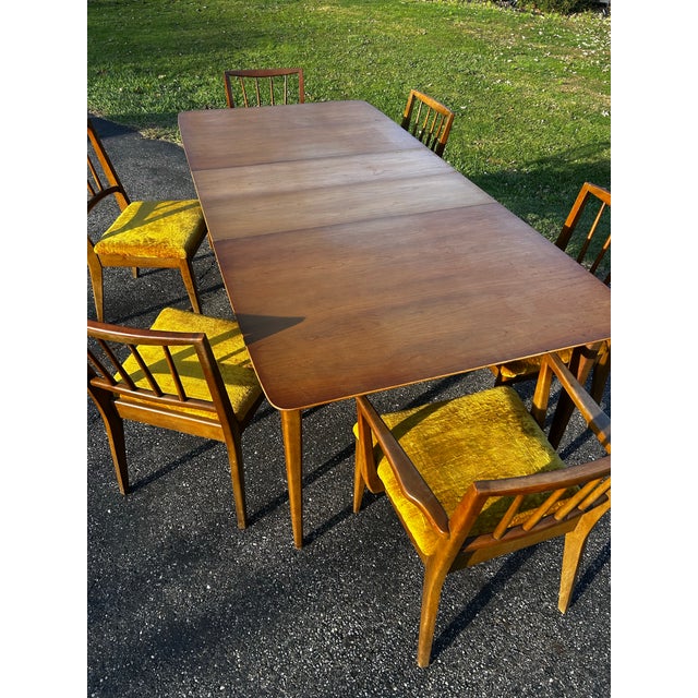 1960s Mid Century Table and 6 Chairs For Sale - Image 12 of 12