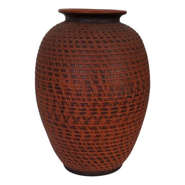 Vintage Handmade Ceramic Vase from Klinker-Keramik, 1970s For Sale