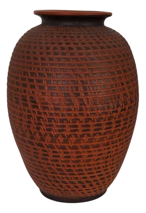 Vintage Handmade Ceramic Vase from Klinker-Keramik, 1970s