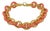 KJL Vintage Coral Resin and Gold Plate Chunky Link Necklace For Sale