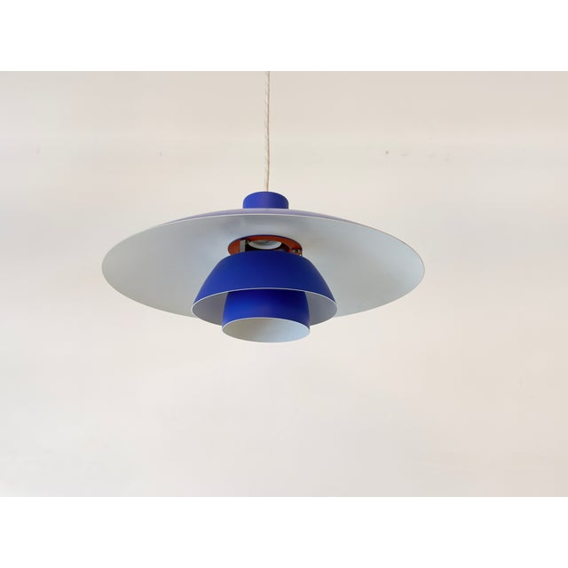 Blue PH 4/3 Pendant Lamp by Poul Henningsen for Louis Poulsen, Denmark, 1970s For Sale - Image 9 of 18