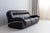 Animal Skin Vintage Brown Three-Seater Leather Sofa, 1970s For Sale - Image 7 of 8