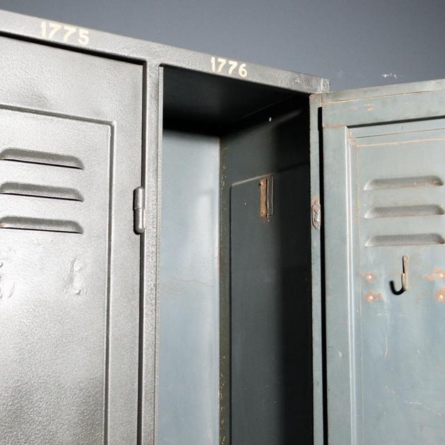 Black Mid-Century Industrial Wardrobe, 1960s For Sale - Image 8 of 11