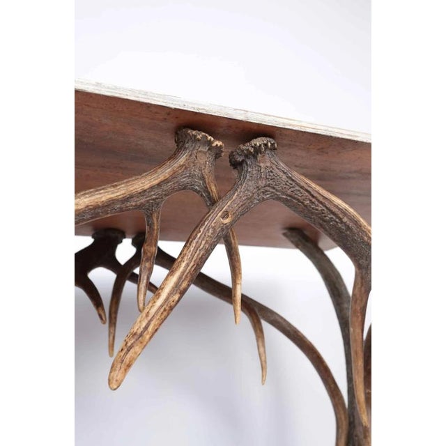 Deer Antler Coffee Table For Sale - Image 4 of 5