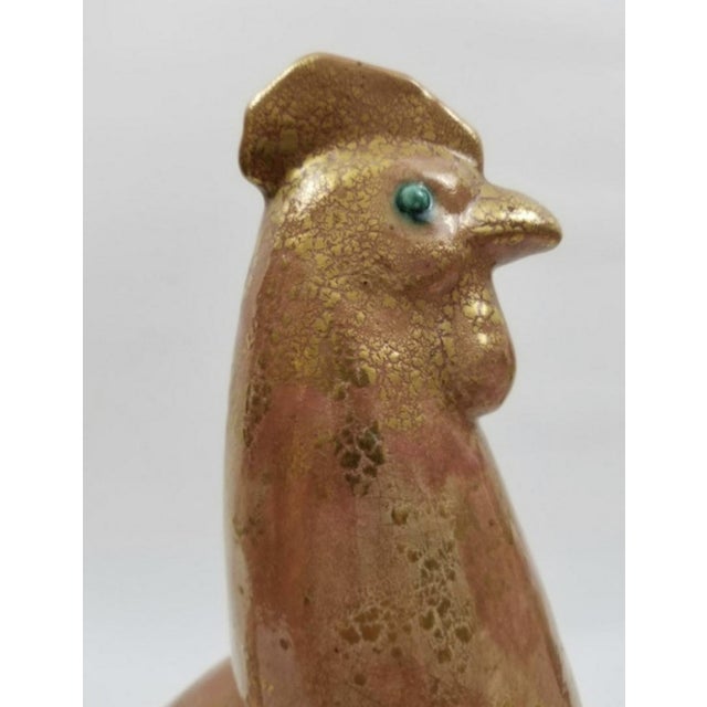 1940s Edouard Cazaux 1940's French Art Deco Rooster For Sale - Image 5 of 7