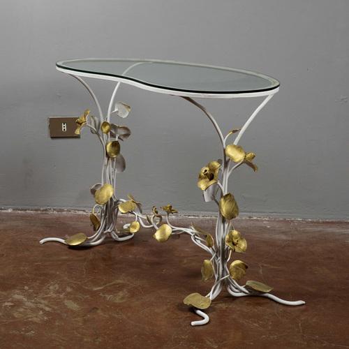 Wrought Iron Coffee Table with Glass Top, Italy, 1990s For Sale - Image 3 of 10