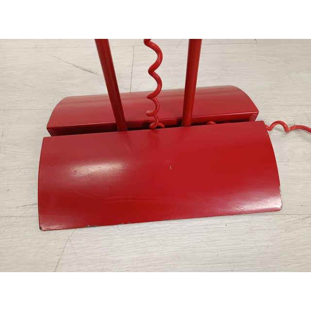 Red Vintage Red Floor Lamp, 1980s For Sale - Image 8 of 17