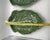 Mid-Century Modern Vintage Bordallo Pinheiro Green Cabbage Majolica Relish Dish 10 “- Set of 2 For Sale - Image 3 of 4