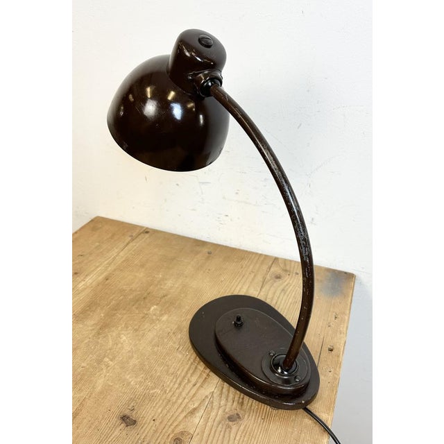 Brown Vintage Brown Adjustable Table Lamp, 1960s For Sale - Image 8 of 18