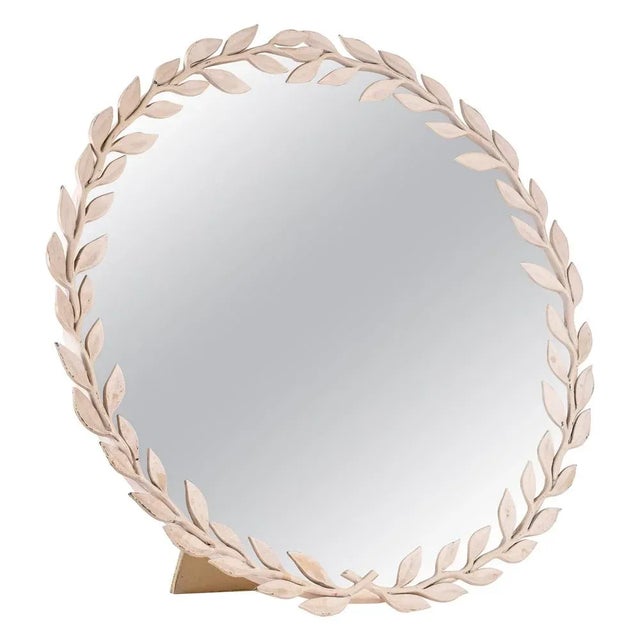 Cream Table Mirror by Estrid Ericson for Svenskt Tenn, 1940s For Sale - Image 8 of 8