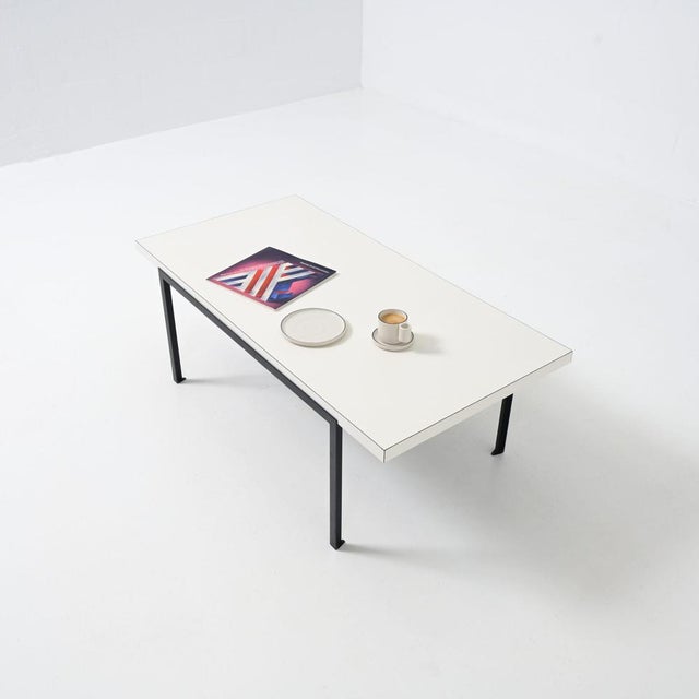 Wood T-Angle Coffee Table by De Coene, 1950s For Sale - Image 7 of 18