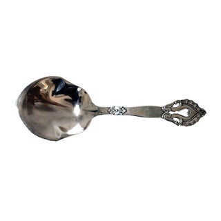 Large Serving Spoon in Silver by Carl M. Cohr, 1936 For Sale