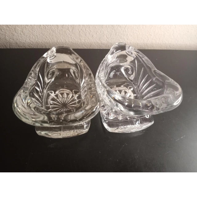 Pair Of Lead Crystal Serveware