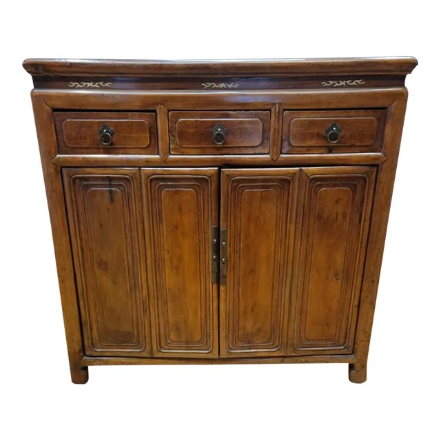 Antique Shanxi Province Elm Cabinet For Sale