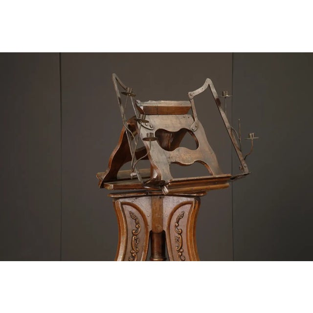 Rococo Victorian Rococo Revival Rotating Double Lectern With Candleholders, C 1850-1880 For Sale - Image 3 of 18