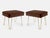 The perfect addition to any space! Wonderfully proportioned pair of ottomans upholstered in a supple espresso velvet of...