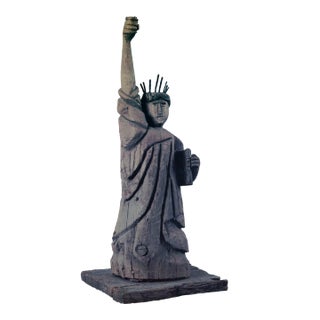 American Gatepost Finial - Statue of Liberty For Sale