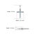 Handcrafted Modern Style Natural 3.09 Ct Sky Blue Topaz & Sterling Silver Cross Pendant For Sale - Image 9 of 12