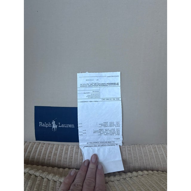 1980s Ralph Lauren by Henredon Down-Filled Lounge Chairs, Pair For Sale - Image 14 of 17