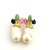 Baroque Bochic “Orient” Pearl, Emerald, Ruby & Sapphire Earrings Set 18k Gold & Silver - 2 Pieces For Sale - Image 3 of 4