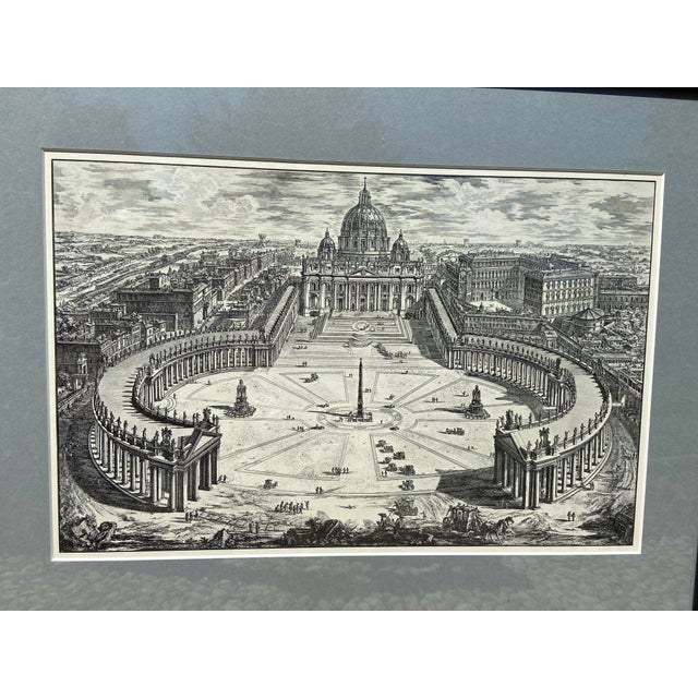 Item: Original Architectural Print Etching Style: Italian, Mediterranean, Neoclassical Artist: Giovanni (Cavalier)...