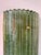 Contemporary Pair of Green Granita Murano Glass and Brass Sconces, Italy For Sale - Image 9 of 12
