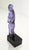 Splendid lavender/alexandrite Murano glass figurative sculpture, depicting a female figure (maternity or nude) in solid...