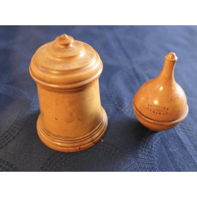 Antique Pharmacy Containers in Sycamore, Set of 2 For Sale - Image 5 of 9