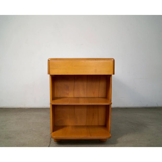 Wood 1950’s Mid-Century Modern Heywood Wakefield Solid Maple Desk For Sale - Image 7 of 12