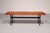 Teakwood and Metal Bench, Italy, 1970s For Sale - Image 4 of 11