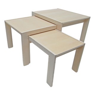 777 Nesting Tables by Afra & Tobia Scarpa for Cassina, 1998, Set of 3 For Sale