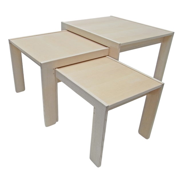 777 Nesting Tables by Afra & Tobia Scarpa for Cassina, 1998, Set of 3 For Sale