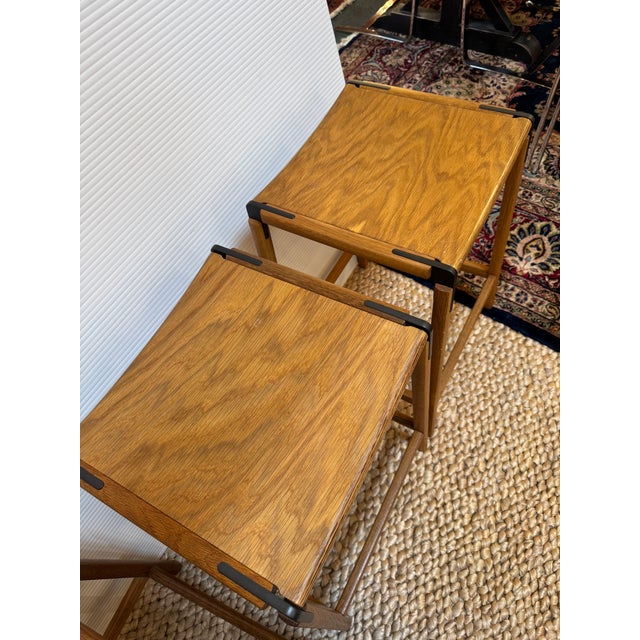 Fyrn DeHaro Counter Stools, Pair For Sale In San Francisco - Image 6 of 12