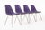 Herman Miller Vintage Mid Century Purple DSX Side Chairs by Eames for Herman Miller For Sale - Image 4 of 14