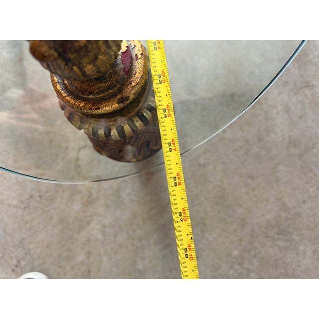 1960s Vintage Belgium Mirodan French Style Oval Glass Coffee Table For Sale - Image 5 of 9