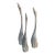Vintage Modernist Aluminum Bird Figurines Set of (3) Alcan Hoselton Canada Sculptures For Sale