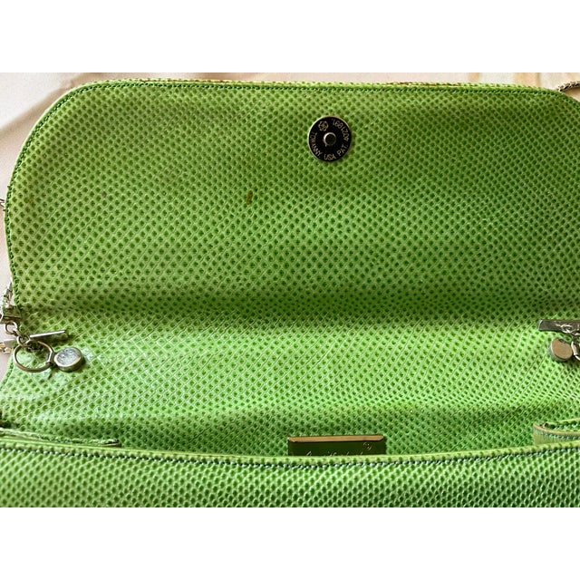 Judith Lieber Green Lizard Cluth/Handbag For Sale In Tampa - Image 6 of 7