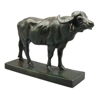 Antoine Louis Barye, Standing Buffalo, Bronze For Sale