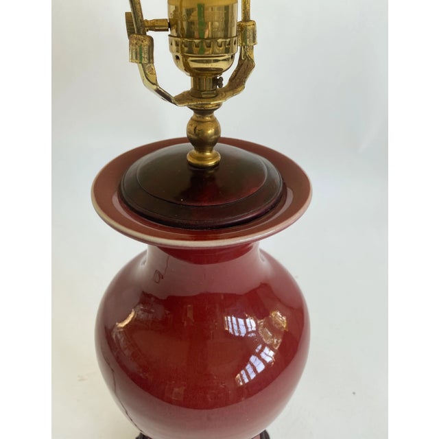 Vintage 1930s Ginger Jar Lamp For Sale - Image 4 of 10
