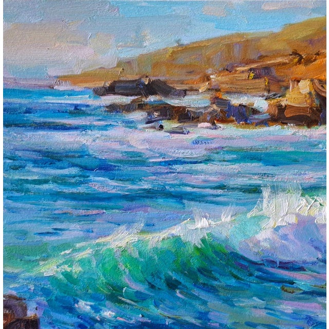 Oil Painting the Sound of the Sea Vyacheslav Pereta For Sale - Image 4 of 6