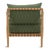Outdoor Teak & Fern Green Arm Chair For Sale - Image 4 of 7