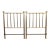 Antique Brass Twin Bed Headboards - A Pair For Sale